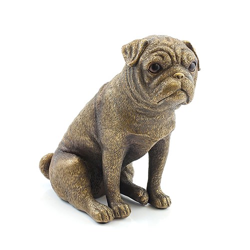 Bronzed Sitting Pug
